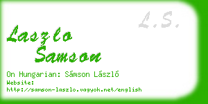 laszlo samson business card